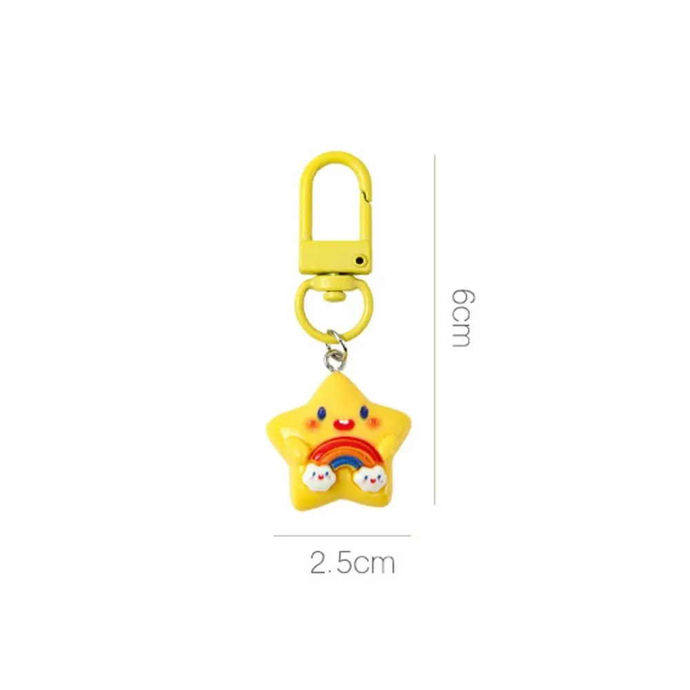 Cute Keychain Pendant Bag Accessories Moon Star Student Schoolbag Girlfriends Gift Cartoon Hanging Ornament
