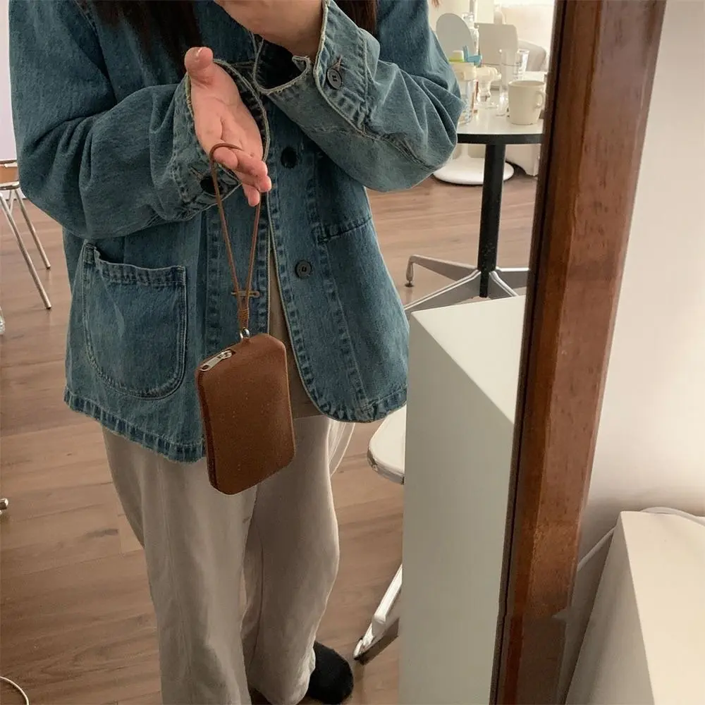 Rectangle Silicone Cosmetic Bag High Capacity Solid Color Coin Purse Small Item Bag Headphone bag Lipstick storage bag Women