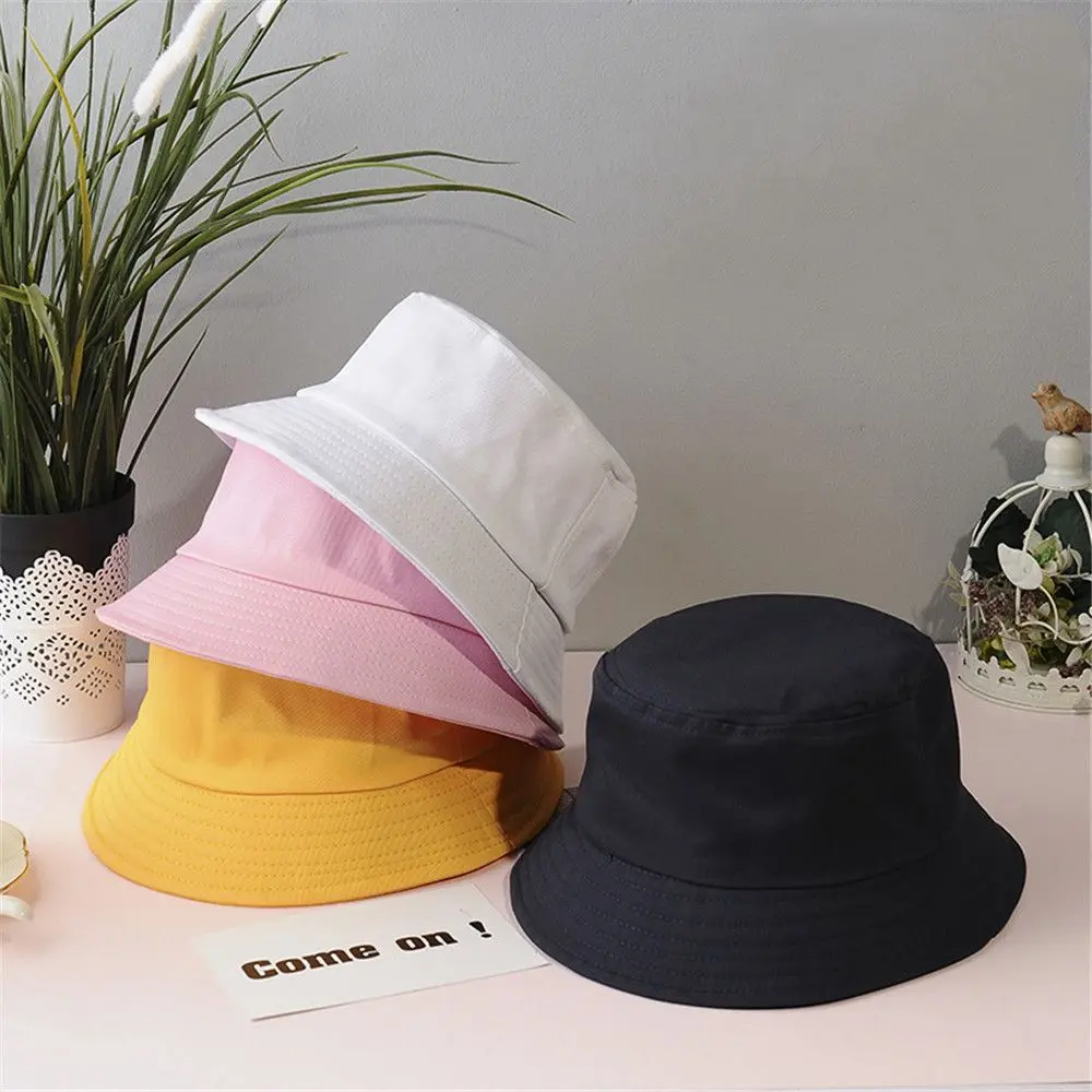 Anti-UV Bucket Hat Women Men Beach Sun Hat Summer Sunscreen Panama Hat Outdoor Foldable Portable Fisherman Cap