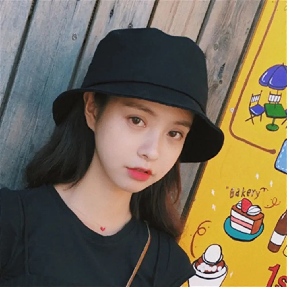 Anti-UV Bucket Hat Women Men Beach Sun Hat Summer Sunscreen Panama Hat Outdoor Foldable Portable Fisherman Cap