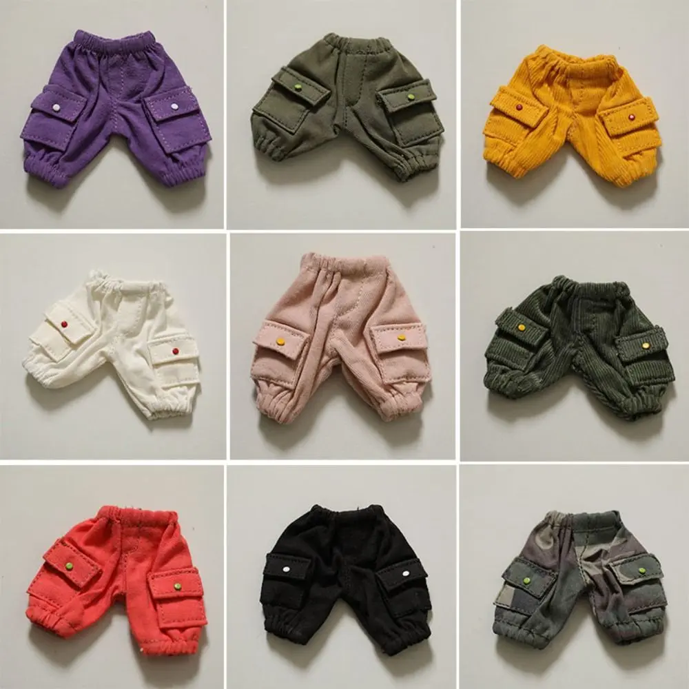 10cm Cotton Doll Fashion Pocket Pants Shorts Doll Trousers Clothes For Casual Wears Doll Clothes Accessories Kids Toys