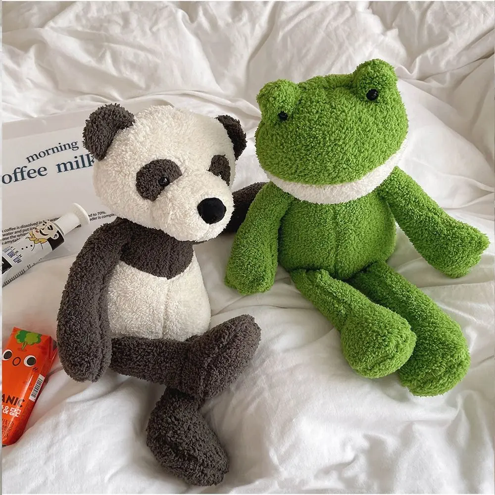 35cm Cute Long Legs Cute Bunny Frog Elephant Panda Soft Stuffed Cartoon Animals Baby Appease Toy Doll Toy Children Gifts