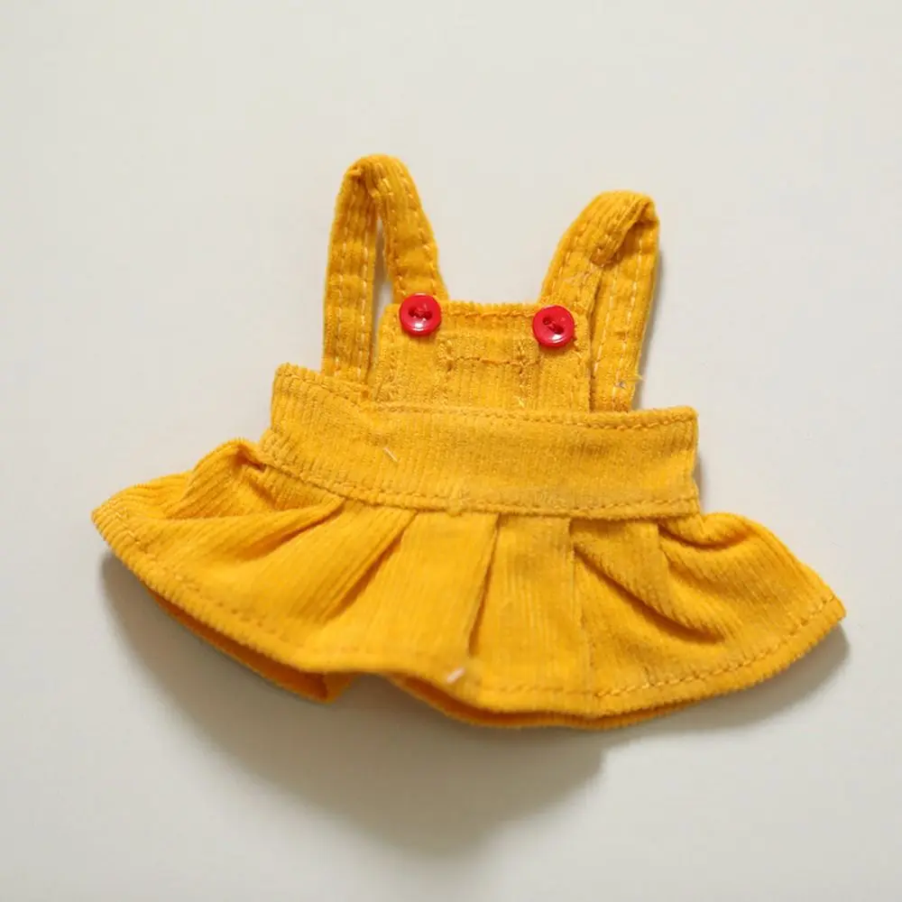 10cm Cotton Doll Lovely Princess Dresses Plush Dolls Clothes Fashion Jeans Camisole Skirt Decoration for Idol Dolls Accessories