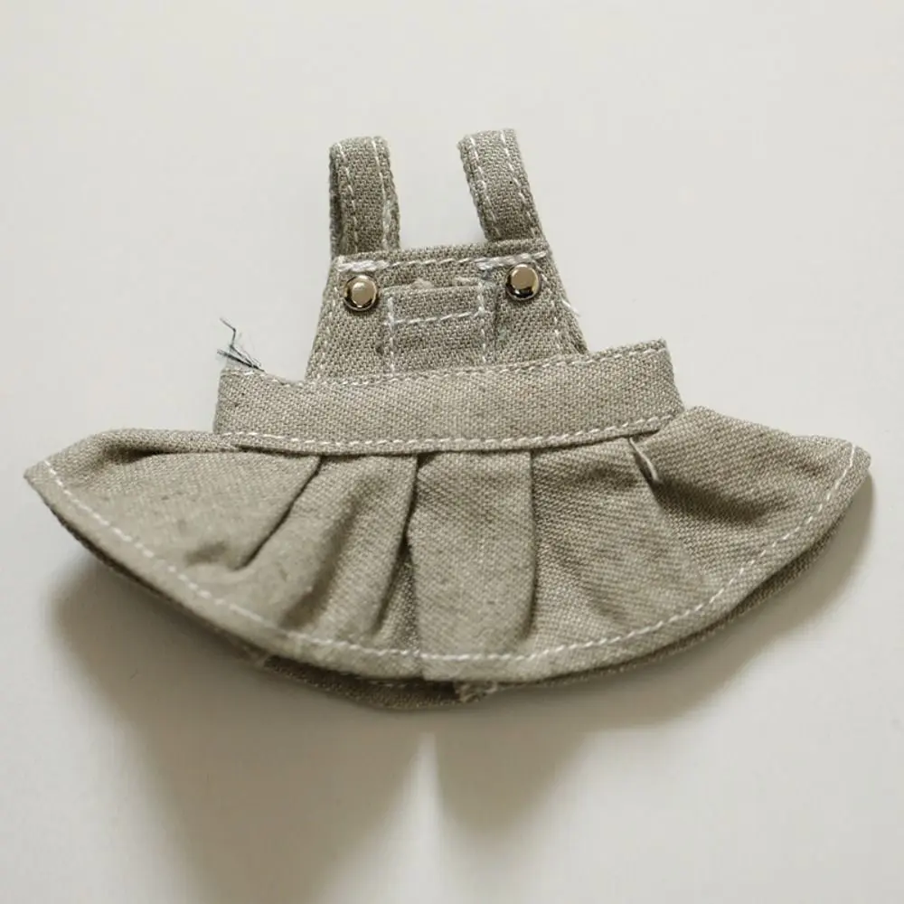 10cm Cotton Doll Lovely Princess Dresses Plush Dolls Clothes Fashion Jeans Camisole Skirt Decoration for Idol Dolls Accessories