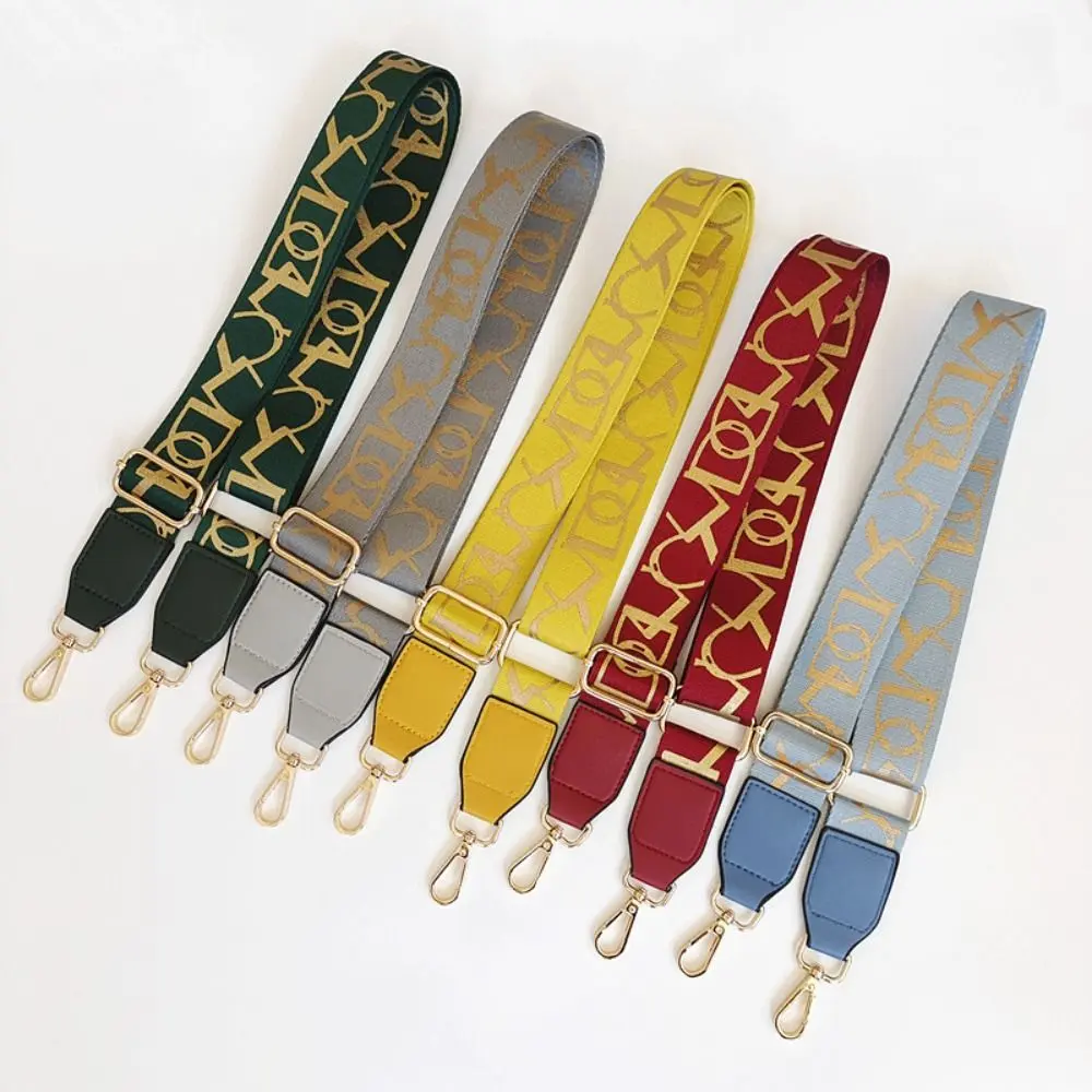 Adjustable Canvas Bag Strap For Handbags Belt 3.8cm Wide Shoulder Strap Replacement Bag Part Accessories