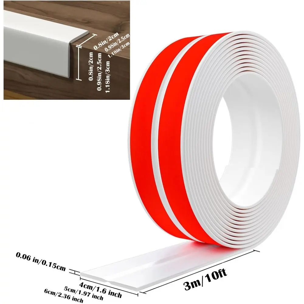 Inside Outside Corner Trim Moulding Self Adhesive Flexible Wall Corner Protector Edge Guards Caulk Strip Floor Transition Strip