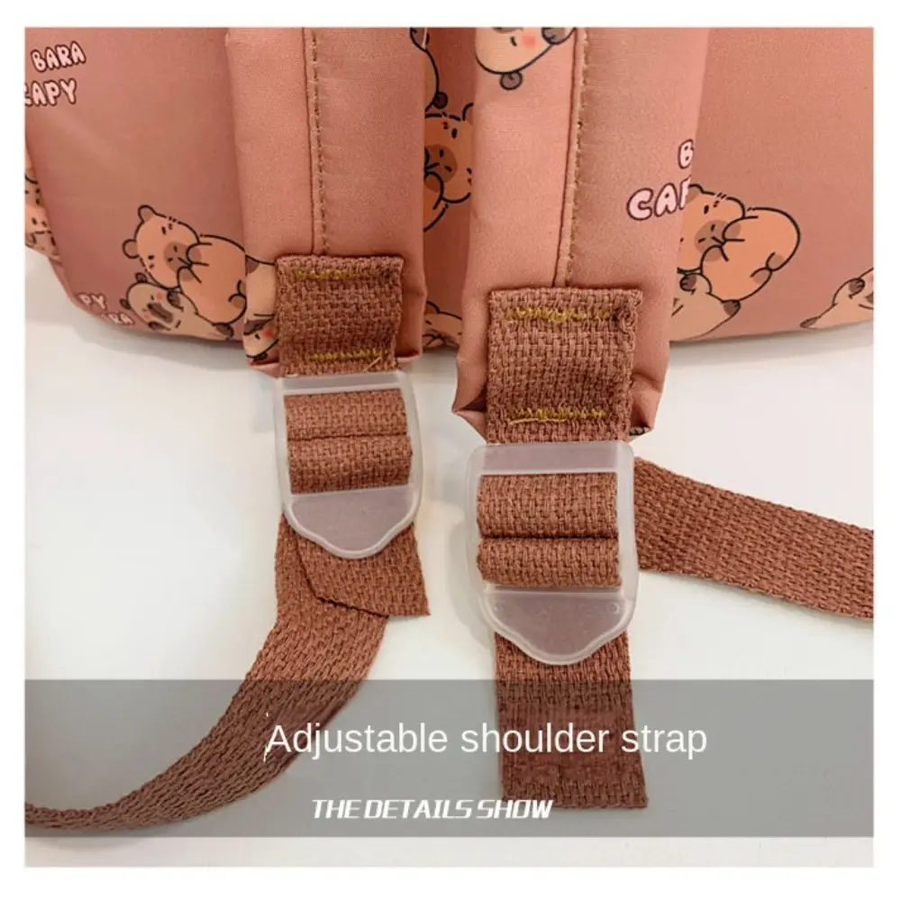 New Cartoon Capybara Backpack Ultra-light Breathable Children's School Bags Pattern Book Bag