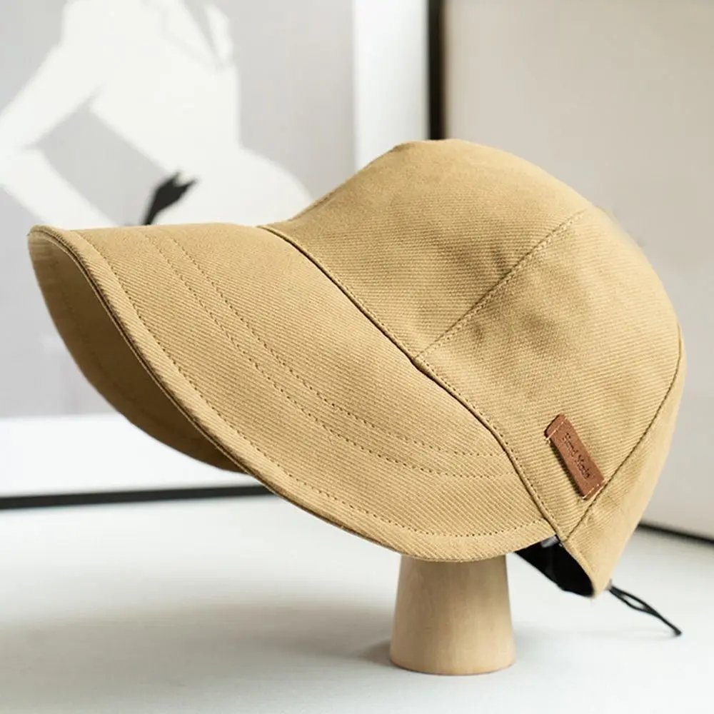 Foldable Wide Brim Sun Hat Drawstring Adjustable Caps for Men Women Beach Hats Summer Quick-drying Visors Fisherman Cap