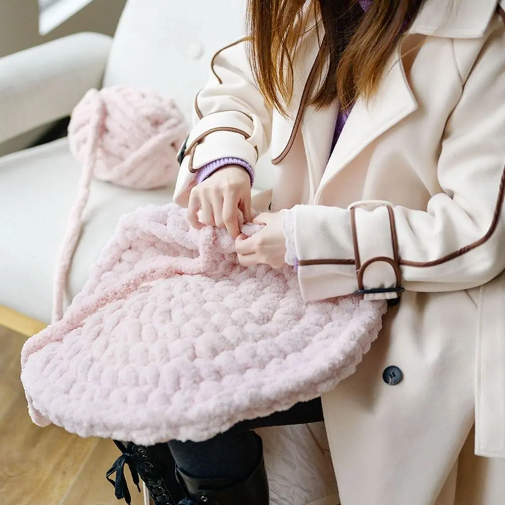 226g/Ball Velvet Thick Super Bulky Chunky Yarn Hand Knitting Woven Thread Basket Blanket Carpets Giant Yarn Hand-knit Blanket
