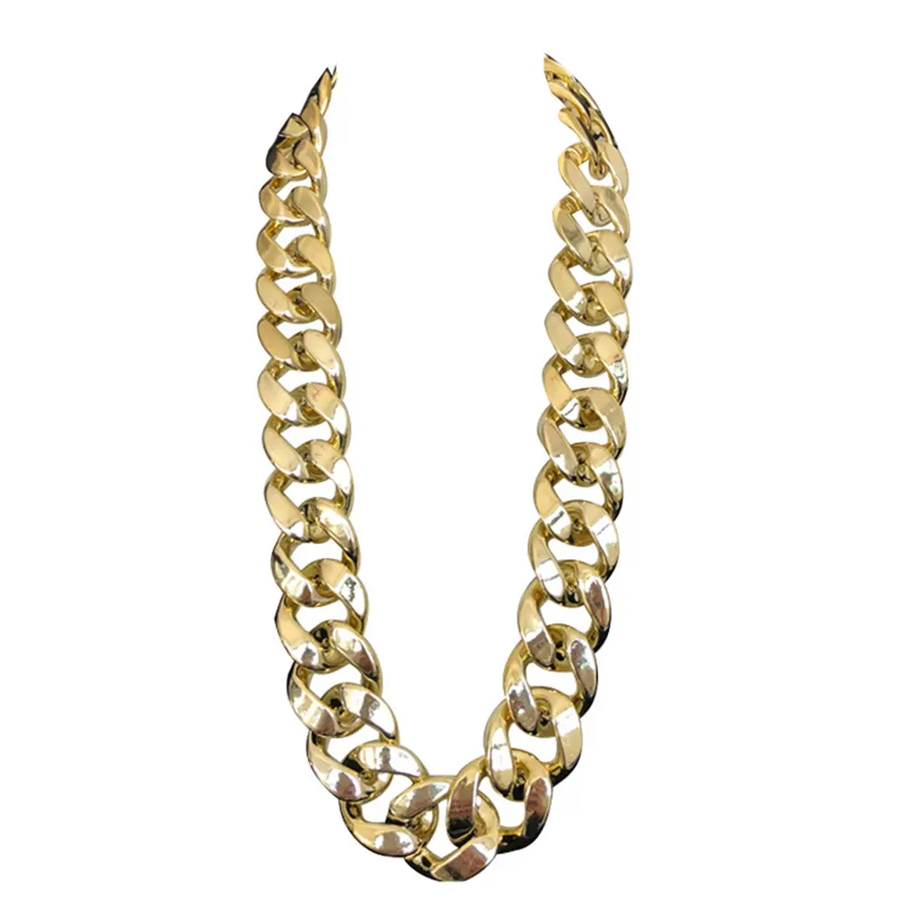 Oversized Large Unisex Chunky Chain Gothic Party Jewelry Hip Hop Pendant Hip Hop Punk Choker Chain Necklace