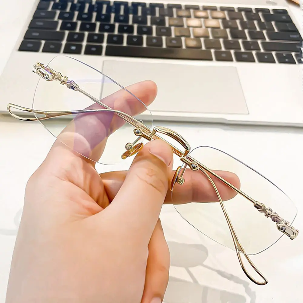 Oversized Frame Anti-Blue Light Glasses Women Men Eye Protection Ultra Light Eyeglasses Office Computer Goggles