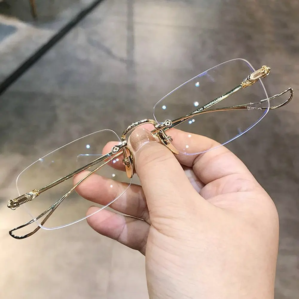 Oversized Frame Anti-Blue Light Glasses Women Men Eye Protection Ultra Light Eyeglasses Office Computer Goggles