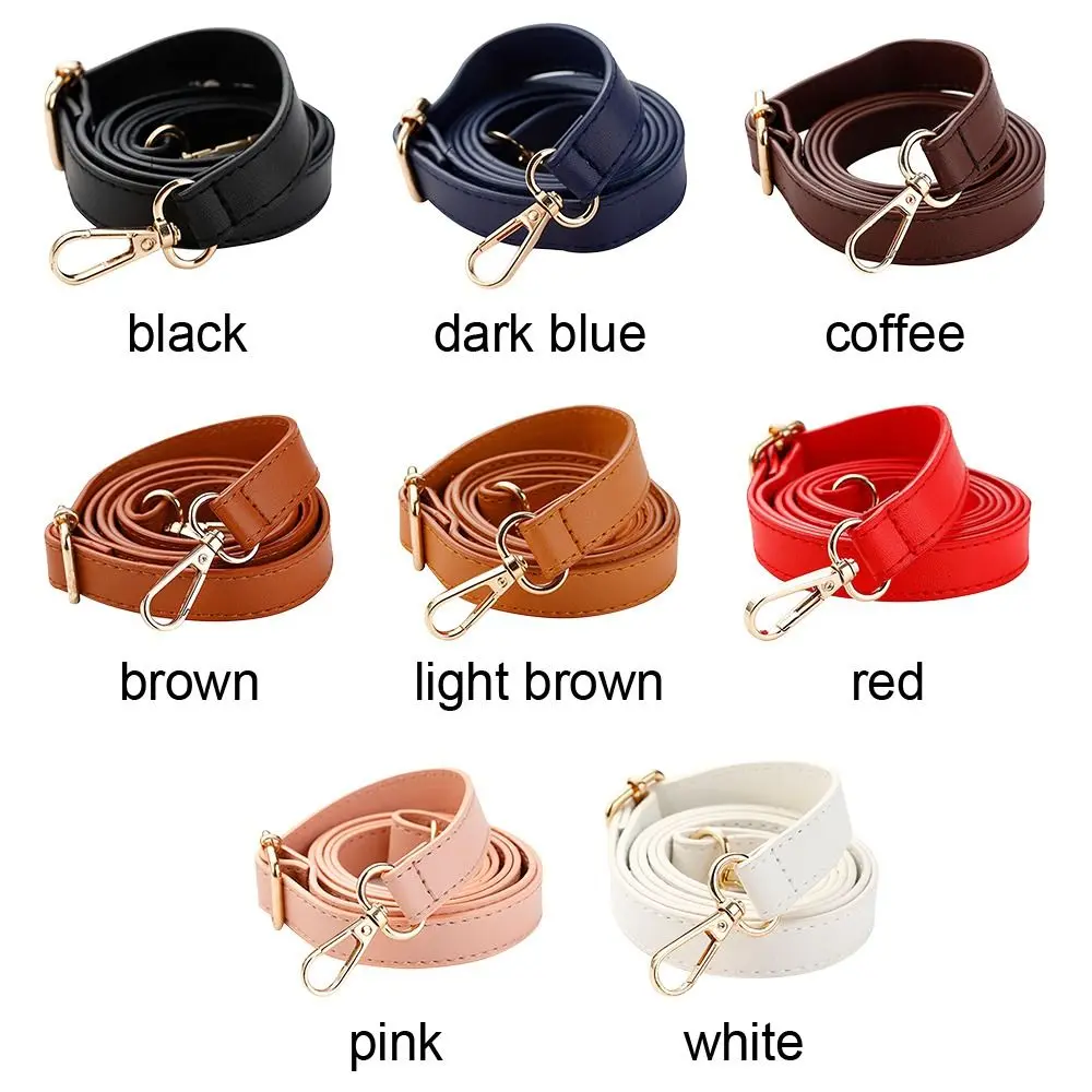 Fashion Leather Bag Strap Adjustable Bag Handle Replacement Handbag Belts Women Leather Shoulder Bag Parts Bag Accessories 130cm
