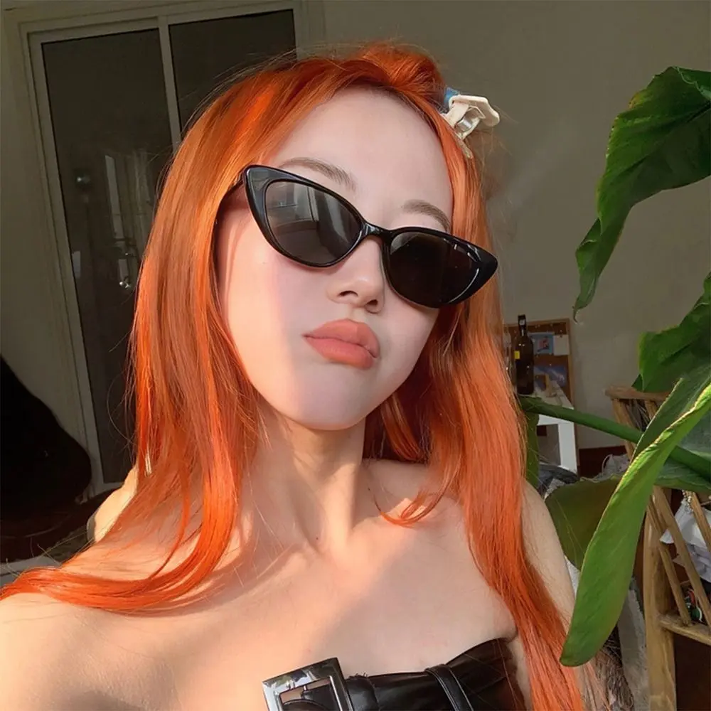 Retro Small Frame Cat Eye Shape Sunglasses Colorful UV400 Sun Protection Sun Glasses Shades for Women