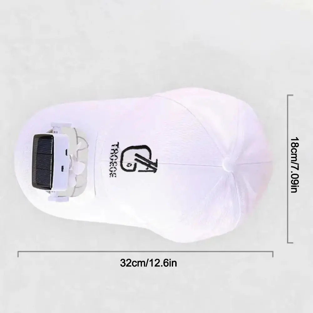 USB Charging Fan Sunhat Solar Charging with Cooling Fan Sun Protection Cap Strong Wind Sun Protection Detachable Fan Cap