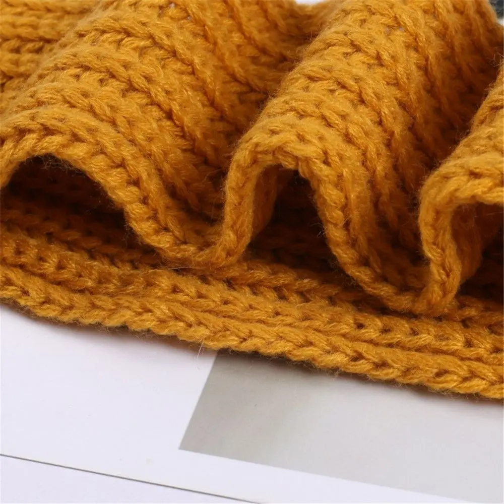 1PC Baby Kids Boy Girl Winter Warm Scarf Knitting Wool Scarves Children Outdoor Neck Warmer Cute Soft Knitted Scarf