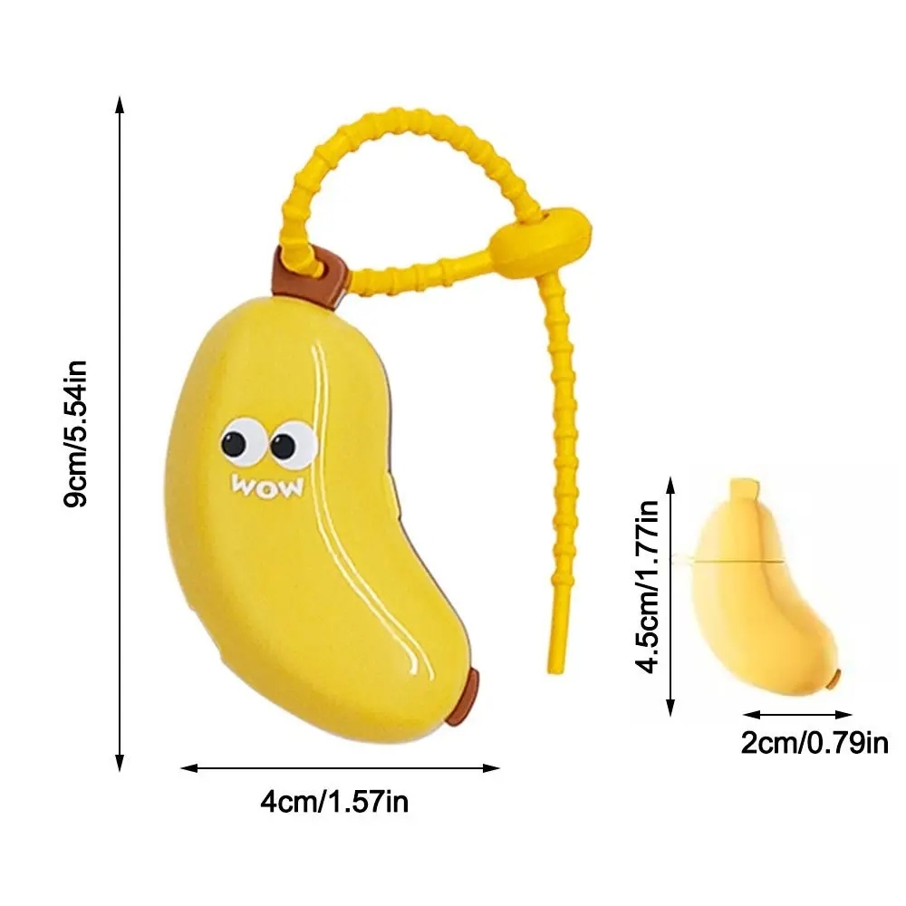 Plastic Toothbrush Head Protective Cover Brush Protect Banana Shape Toothbrush Case Cap 2in1 Portable