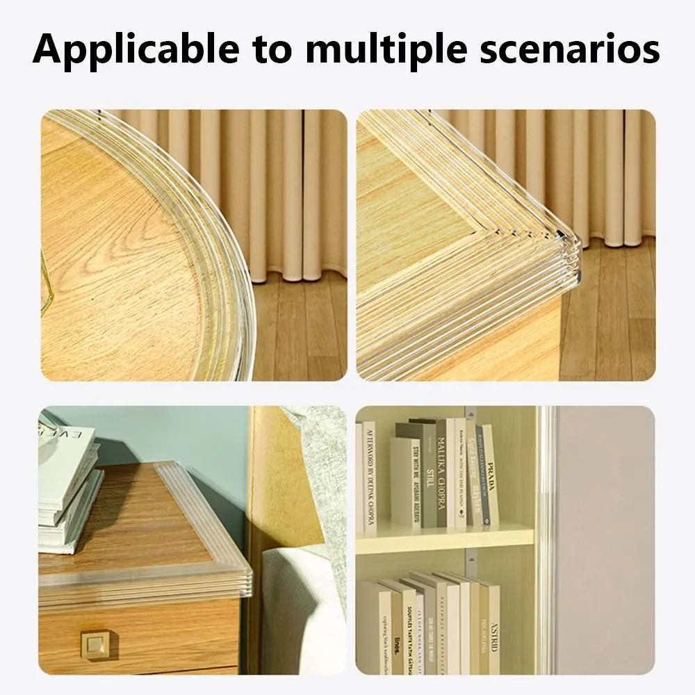 Anti Collision Baby Proofing PVC Transparent Table Edge Protector Self Adhesive Kids Safety Airbag Furniture Bumper High Quality