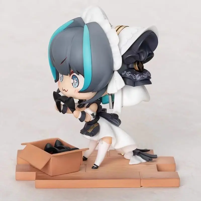 10cm Beyblue Airline JUUs time Q version of Shiba Shire anime cat ears PVC secondary yuan maid game ornament toy gift