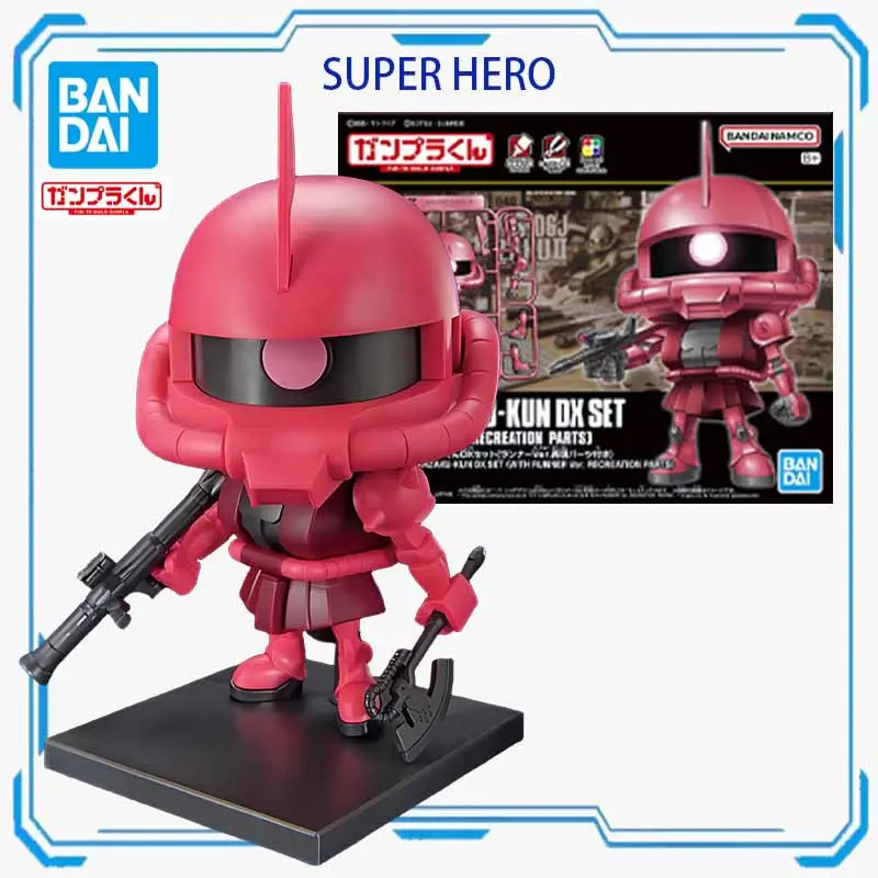 Bandai Original Model Kit 1/1 FUN TO BUILD GUNPLA CHARZAKU-KUN DX SET Anime Action Figure Assembly Model Toys Gifts for Boys