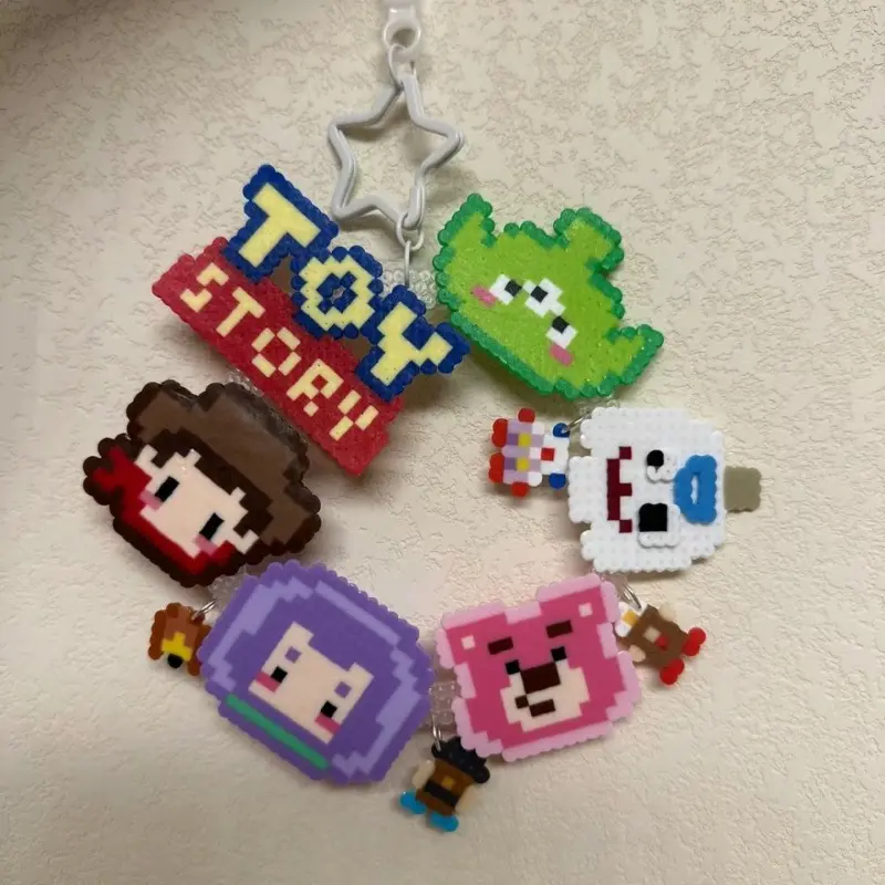 New Disney Buzz Lightyear Alien Woody Animation surrounding creative cartoon Q version keychain book bag decoration accessories