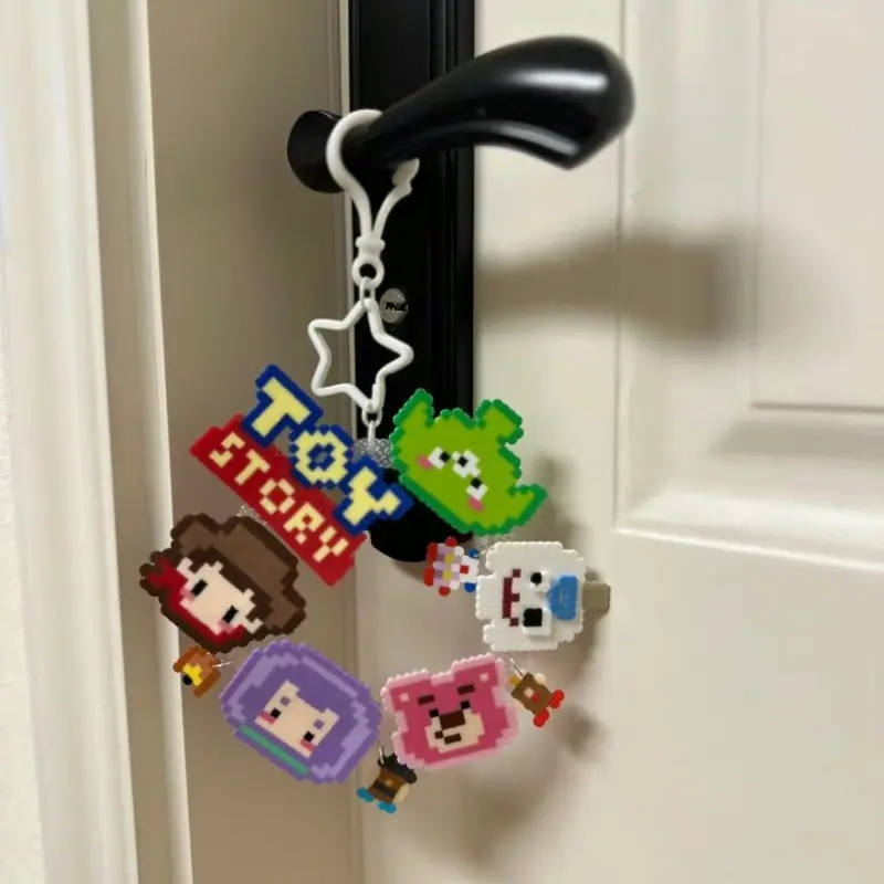 New Disney Buzz Lightyear Alien Woody Animation surrounding creative cartoon Q version keychain book bag decoration accessories