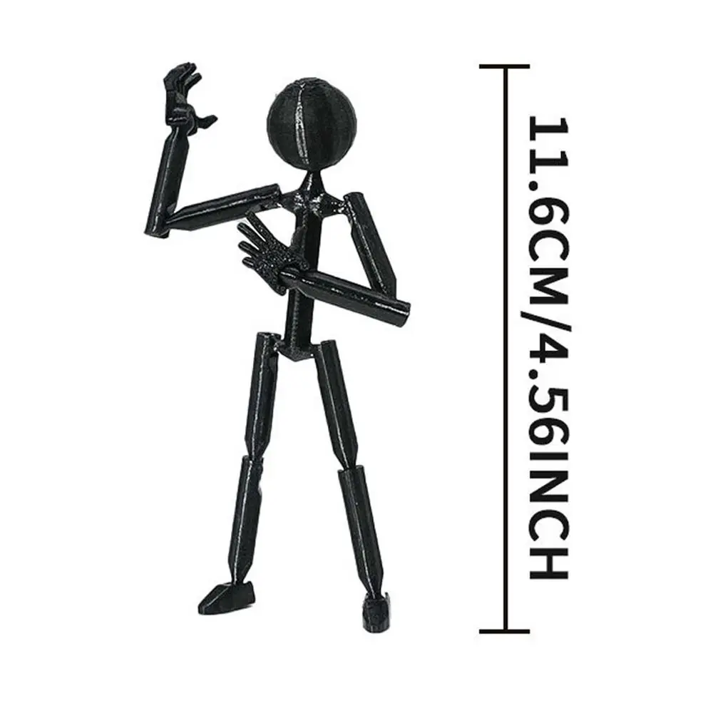 Multi-Jointed Multi Joint Stickman Toy 3D Printing Movable 3D Printed Mannequin Novelty Model Doll Stickman Assembled Robot