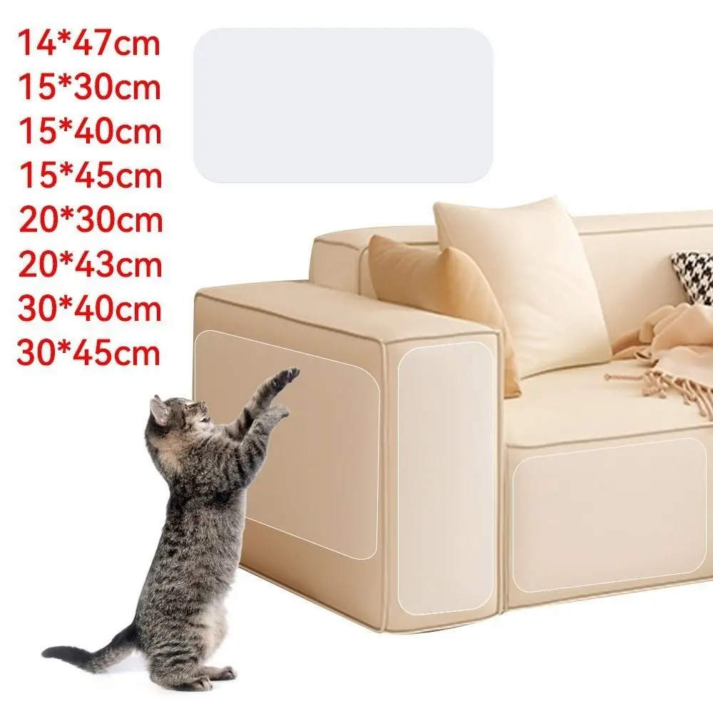 Transparent Anti-cat Scratching Stickers Self-adhesive Anti-cat Scratch Guard Mat Durable PVC Sofa Protection Sticker