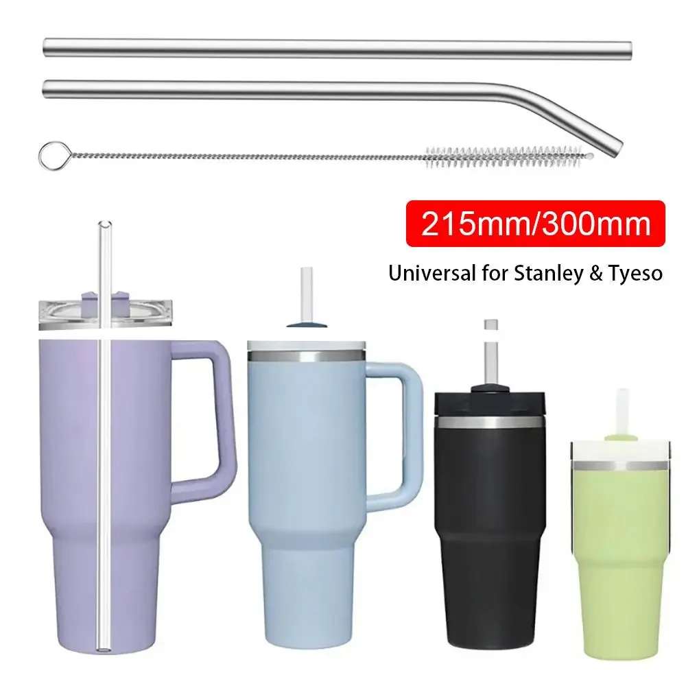 1Pcs Reusable Stainless Steel Straws Straight Bent Straws Vacuum Tumbler Themos Cup Straw for Stanley 30oz 40oz Tyeso Cup