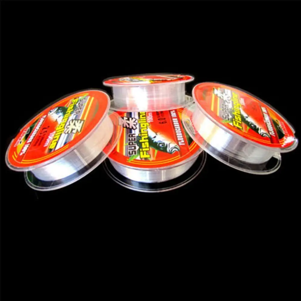 100M Super Strong 100% Fluorocarbon Monofilament Nylon PA Fishing Line 0.8-6LB Fishing Tackle High Quality