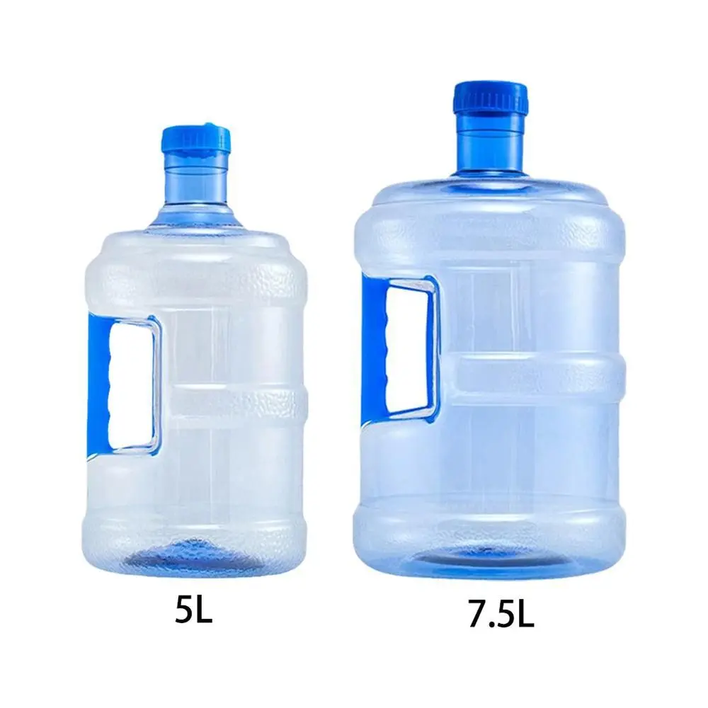 Empty Pure Water Bottle Jug Reusable Portable Mineral Water Container Outdoor Car Storage Bucket Food Grade Dispenser Barrel