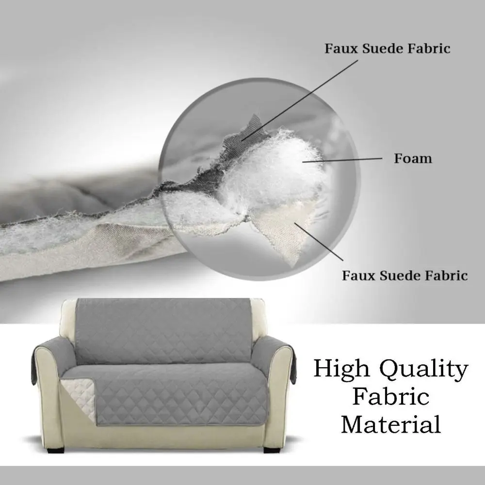Waterproof Sofa Cover for Dog Pet Kids Quilted Anti-wear Couch Cover Recliner Armchair Furniture Slipcovers 1/2/3 Seater Protect