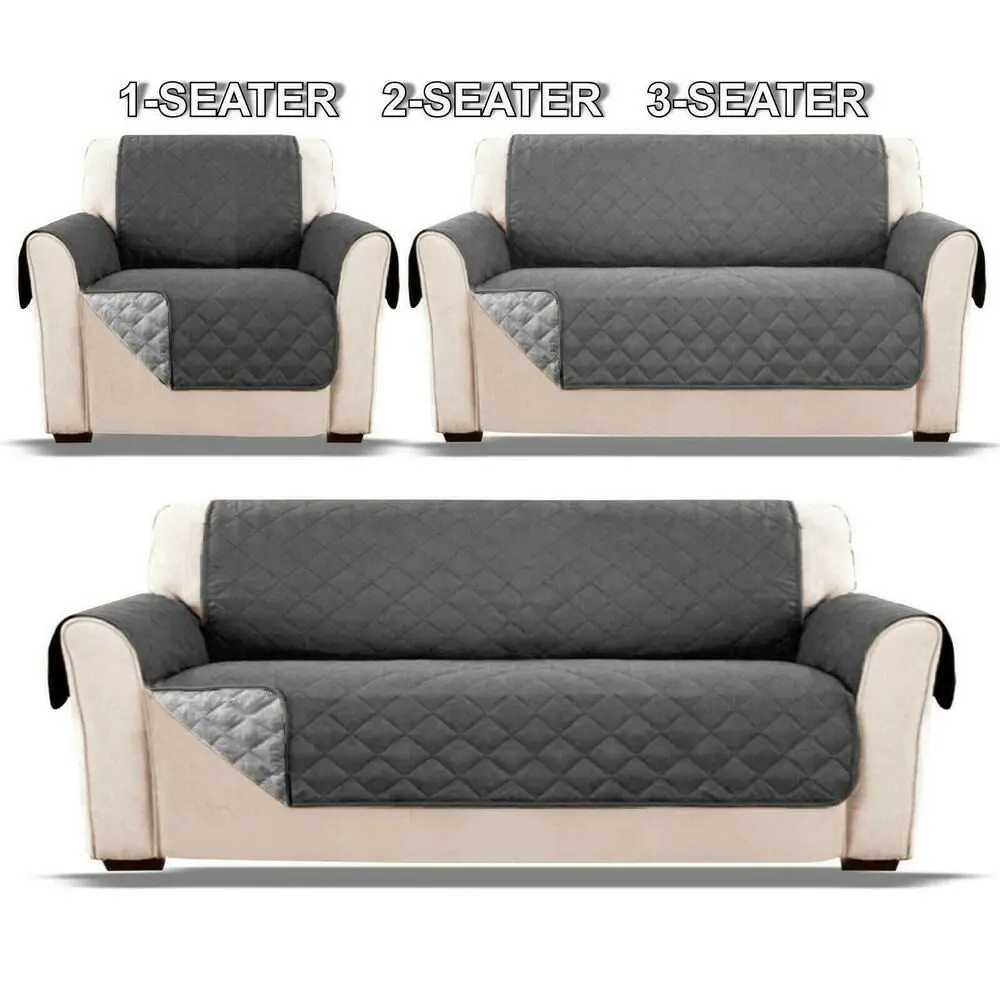 Waterproof Sofa Cover for Dog Pet Kids Quilted Anti-wear Couch Cover Recliner Armchair Furniture Slipcovers 1/2/3 Seater Protect