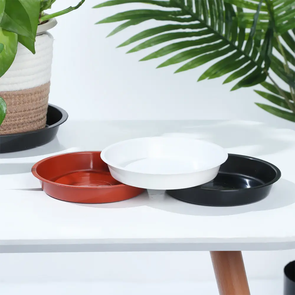 3Pcs Plant Saucer 4/6/7/8/10 inch Drip Trays Plastic Tray Saucers Indoor Outdoor Flower Pot Round