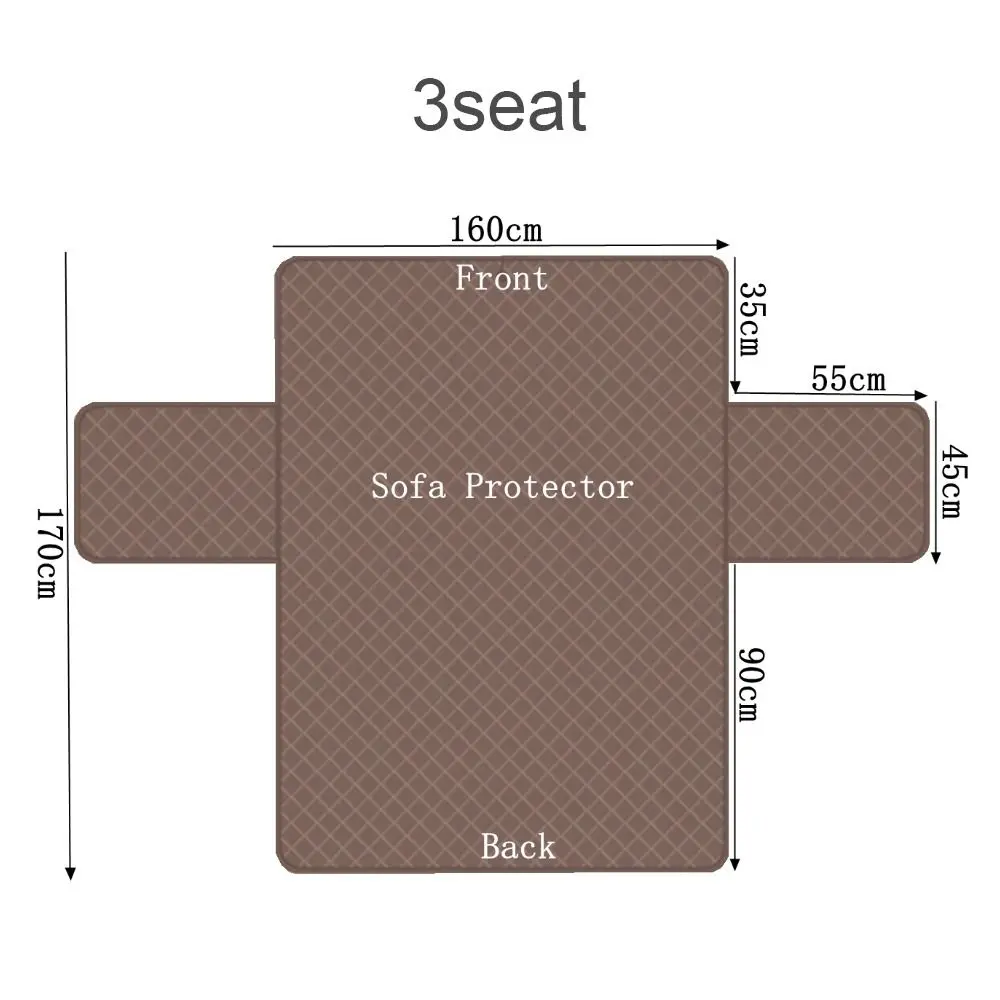 Waterproof Sofa Cover for Dog Pet Kids Quilted Anti-wear Couch Cover Recliner Armchair Furniture Slipcovers 1/2/3 Seater Protect