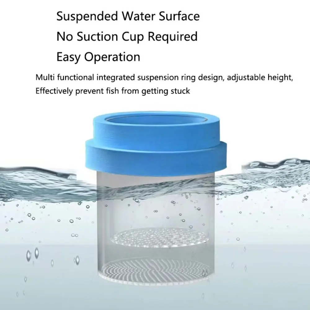Plastic Mesh Floating Hatching Box Shrimp Guppy Aquarium Breeder Floating Fish Breeding Isolation Box Transparent Detachable