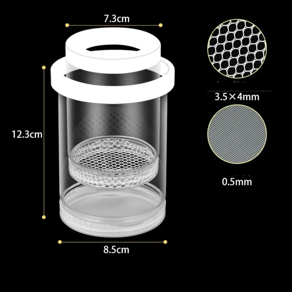 Plastic Mesh Floating Hatching Box Shrimp Guppy Aquarium Breeder Floating Fish Breeding Isolation Box Transparent Detachable