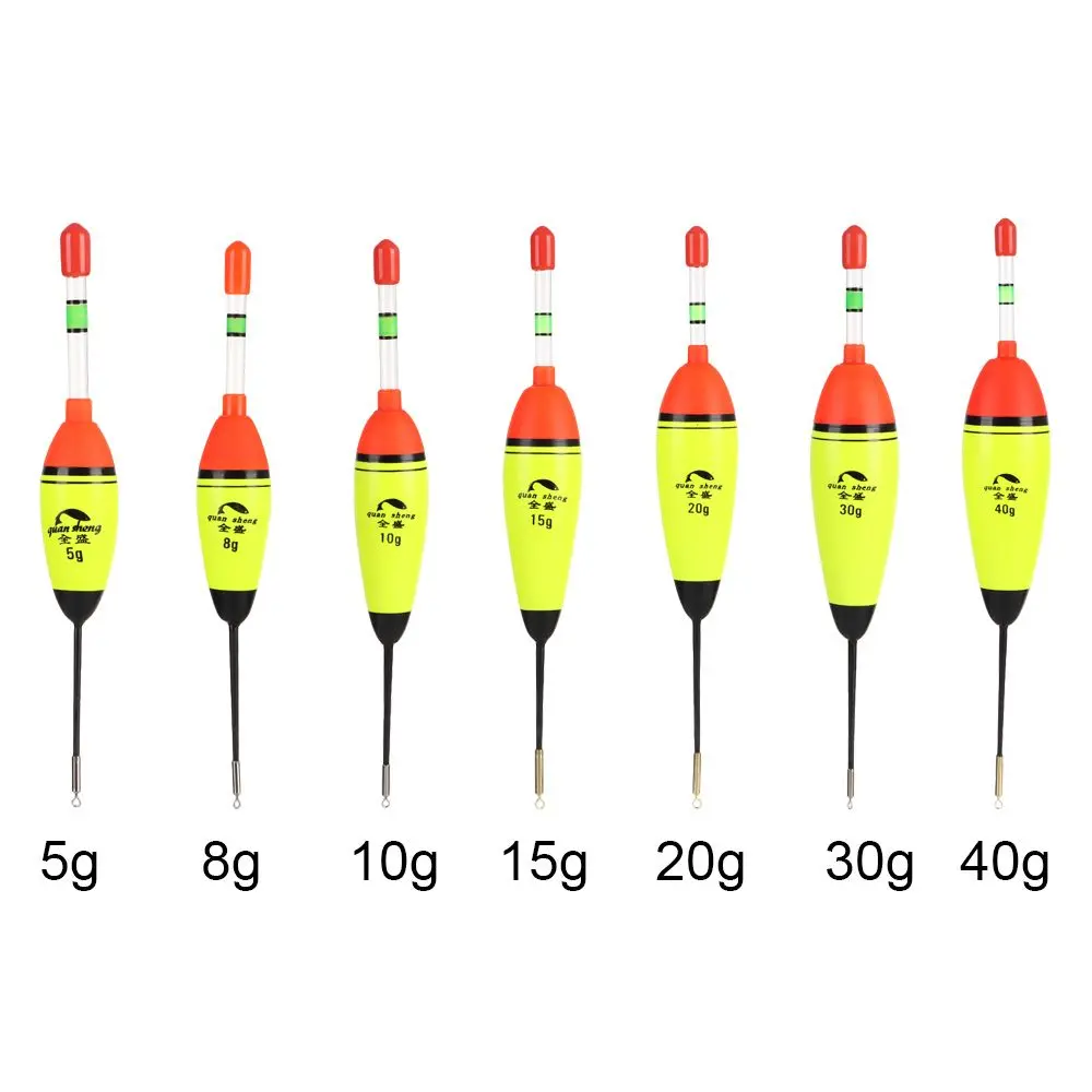 5g 8g 10g 15g 20g 30g 40g EVA Luminous Fishing Float Long Vertical Night Lighting Fishing Floats Bobber