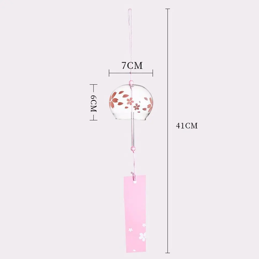 1PC Wind Bell Japan Wind Chimes Handmade Glass Furin Spa Kitchen Office Decor japanese room decor For Home Decoration Party