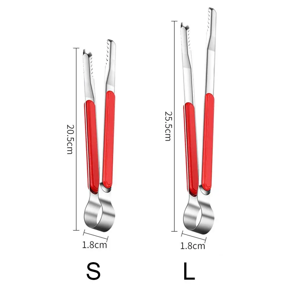 Korean BBQ Grill Food Clip Stainless Steel Tongs Ice Tong Toast Bread Clamp Household Kitchen Tools