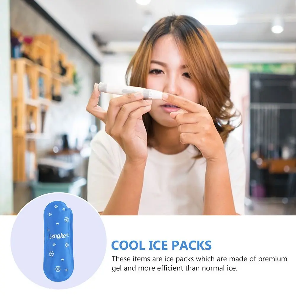 1/2/3pc Portable Reusable Diabetic Insulin Cooling Bag Cold Gel Ice Pack Protector Pill Refrigerated Ice Pack Cooler Travel Case