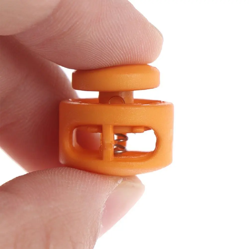 10Pcs Paracord Lanyard Spring Cord Lock Stopper Backpack Sportswear Shoelace Bag Parts Accessories Rope Clamp Plastic
