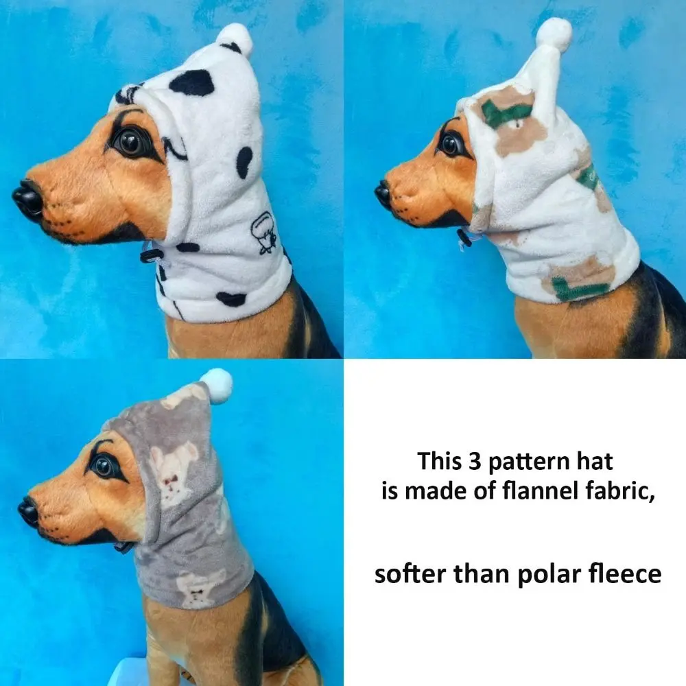Dog Calming Earmuffs Pet Cover Head Hat Warm Anxiety Relief Puppy Scarf Cap Breathable Pet Accessories