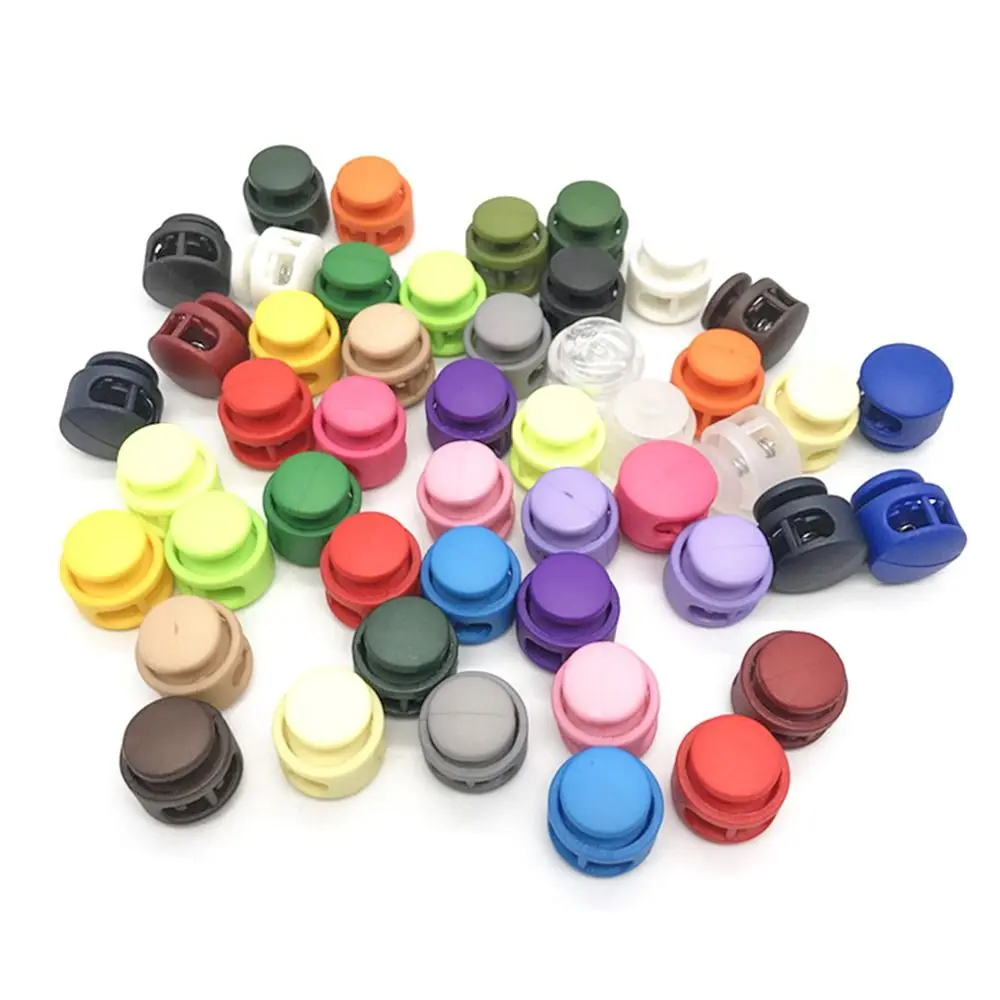10Pcs Paracord Lanyard Spring Cord Lock Stopper Backpack Sportswear Shoelace Bag Parts Accessories Rope Clamp Plastic