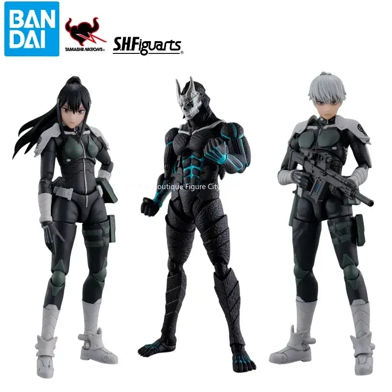 In Stock Bandai SHF Monster No. 8 Series Ichikawa Leno Abai Mina Action Figures Finished Model Doll Toy Collection