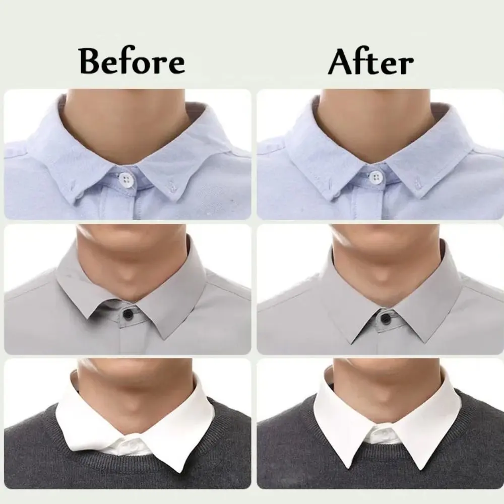 50PCS Self Adhesive Collar Fixed Pads Collar Styling Tape Does Not Warp Shirt Neck Protector Pads Shirt Collar Support Pads
