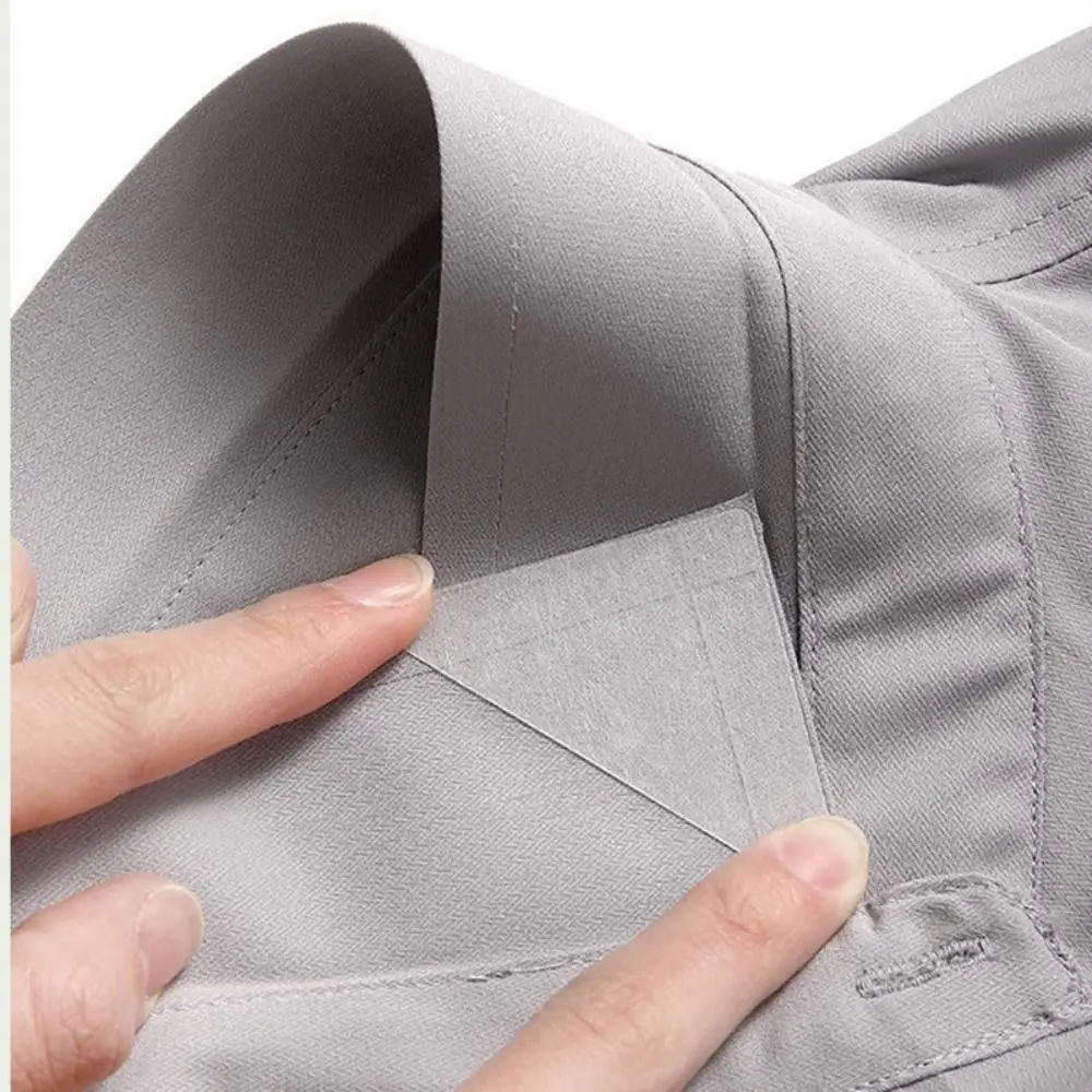 50PCS Self Adhesive Collar Fixed Pads Collar Styling Tape Does Not Warp Shirt Neck Protector Pads Shirt Collar Support Pads