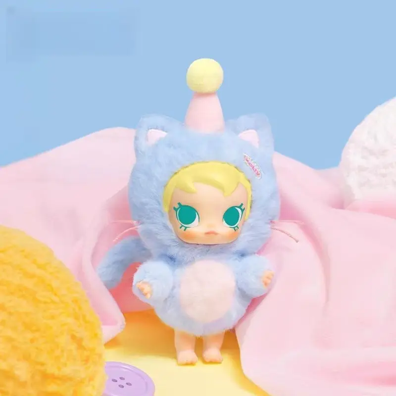 Genuine Babymolly Pocket Friends Series Vinyl Plush Pendant Removable Blind Box Collectible Doll Trendy Surprise Toy Cute Gift