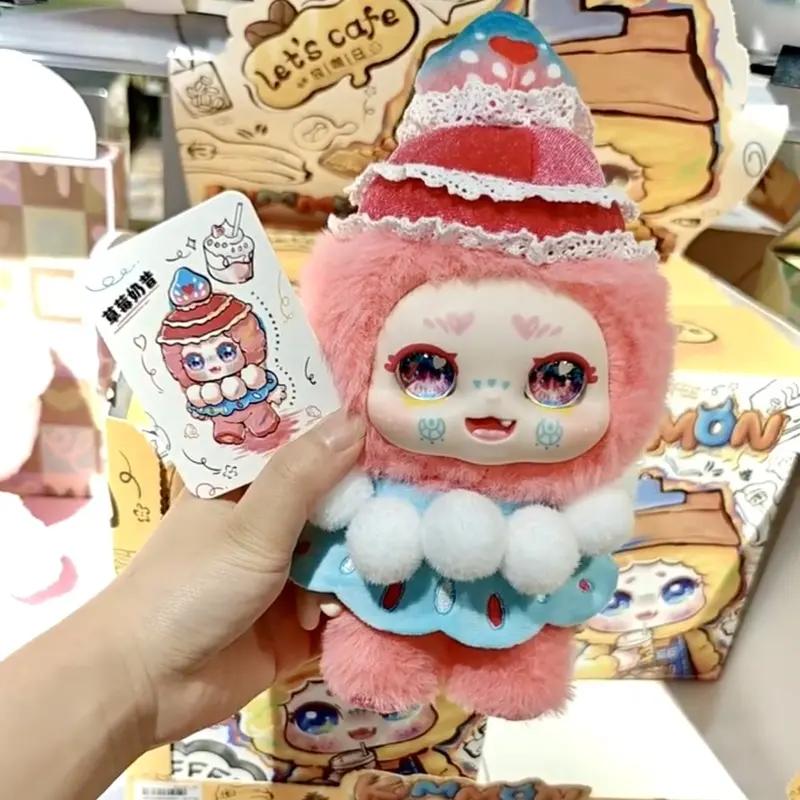 Authentic KIMMON Let's Cafe Open Coffee Day Series Blind Box Trendy Toy Plush Pendant Birthday Gift For Women 2025 Summer