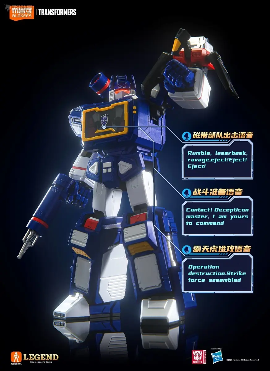 In Stock BLOKEES Soundwave ACTION EDITION Assembling Movable Model Toy G1 Rumble Ravage Shockwave ATTACHMENT Accessories package
